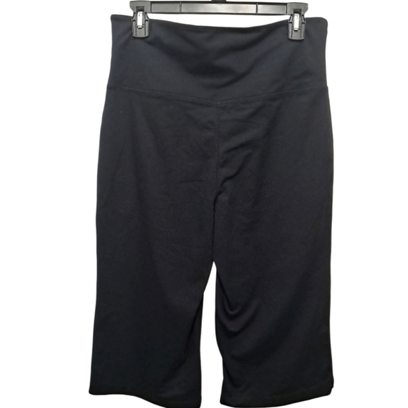 Lands'End Women's Capri Sports Leggings Size S Black. - Picture 2 of 7
